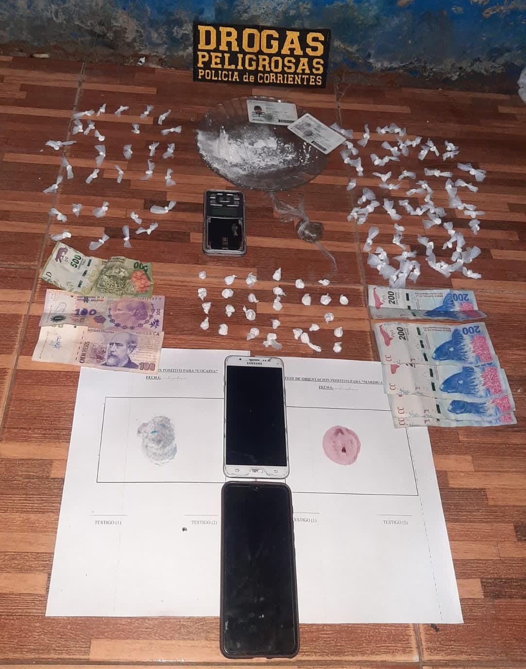 Barrio Galv&aacute;n: En un allanamiento la polic&iacute;a secuestro droga y dinero en efectivo 