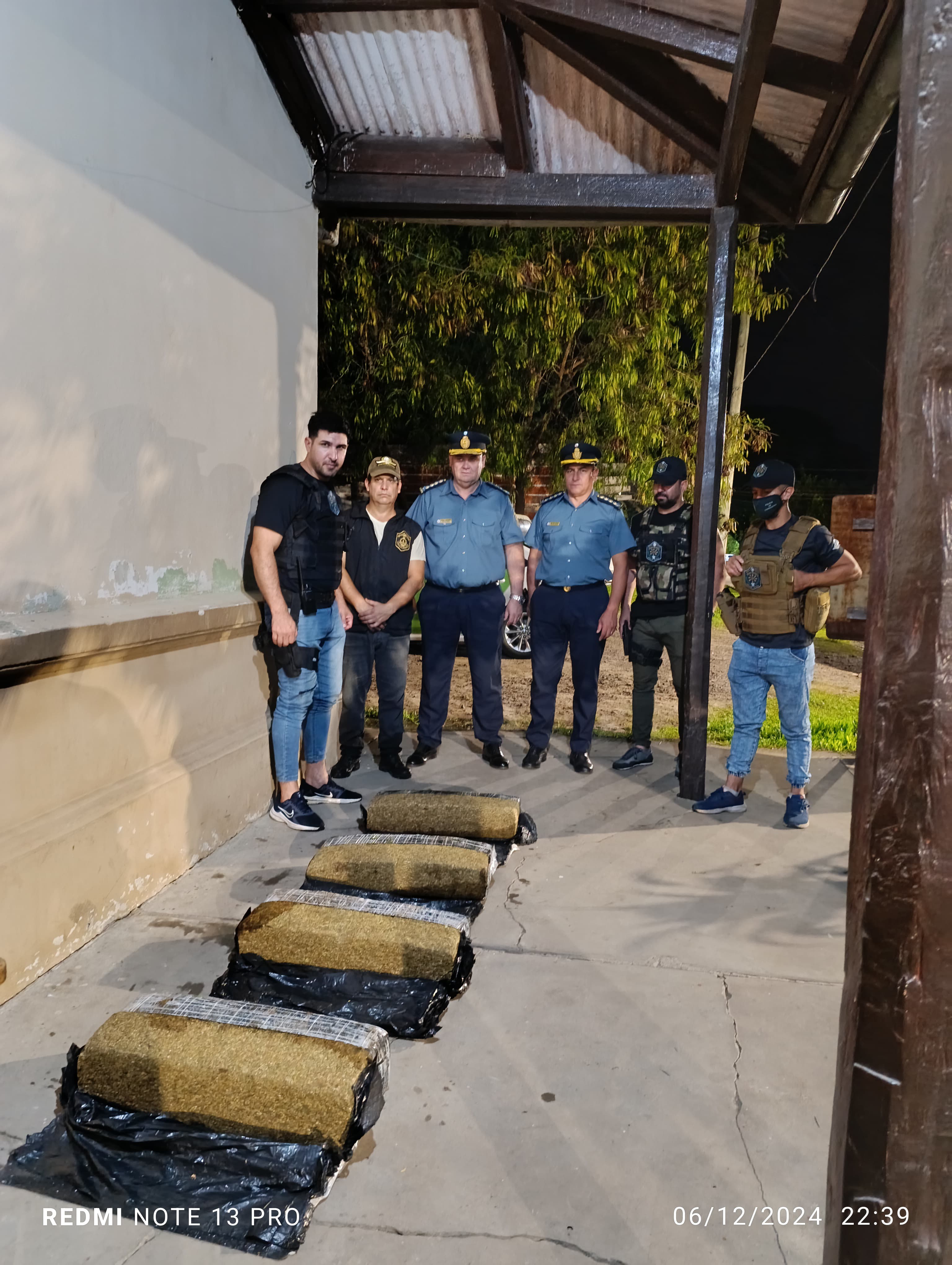 Ensenada Grande: La polic&iacute;a incaut&oacute; 40 kilos de marihuana 